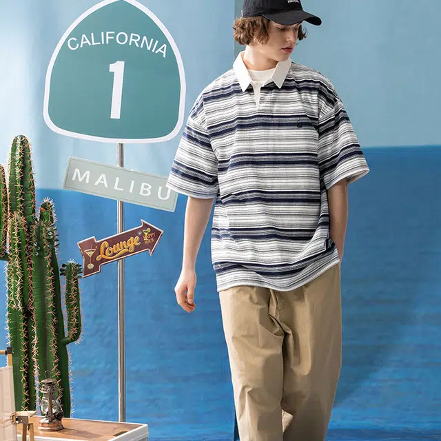 nautica white sail SS23 Polo