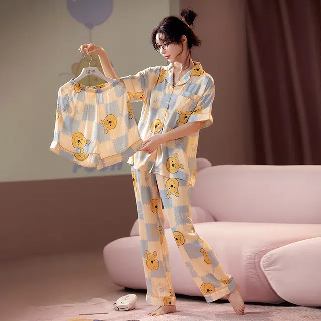 Gongdie x Disney Winnie the Pooh Summer Pajama Set