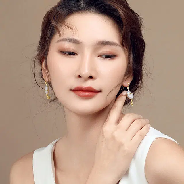 珍珠皇后 个性巴洛克淡水珍珠耳饰女