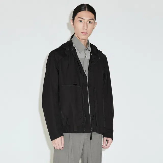 速写 工装连帽短款夹克外套 男女同款