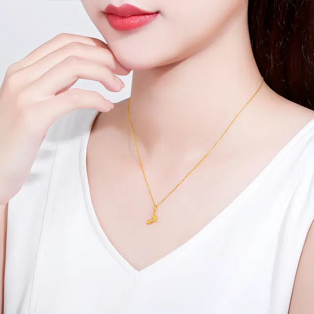 周六福  黄金如意金坠挂坠不含链 足金 按克计价 吊坠 女款