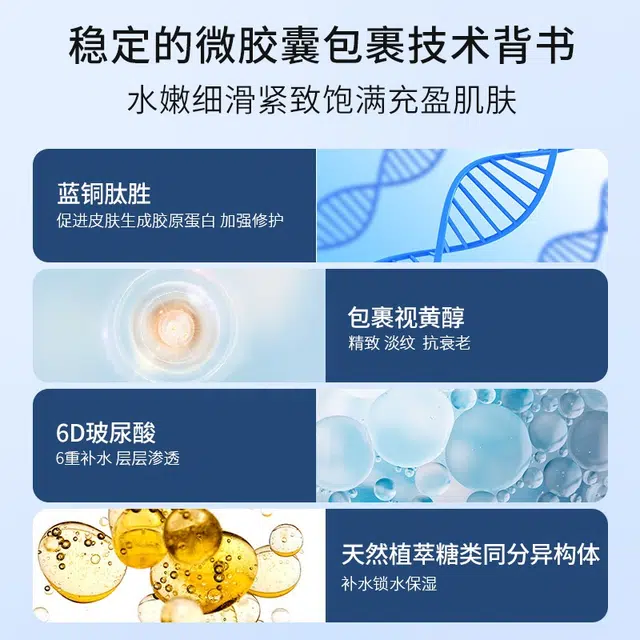 透真 蓝铜胜肽抗皱淡纹护肤品套装礼盒 滋润保湿