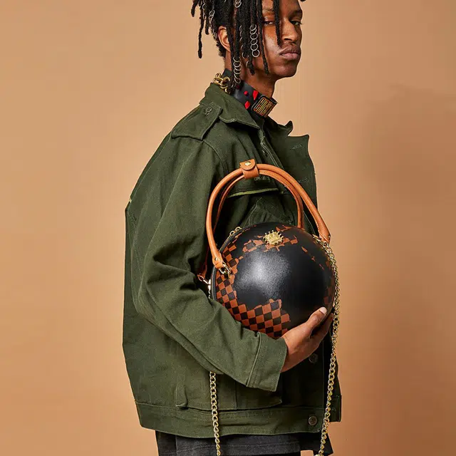 SPRAYGROUND Globe Shoulder Bag Brown