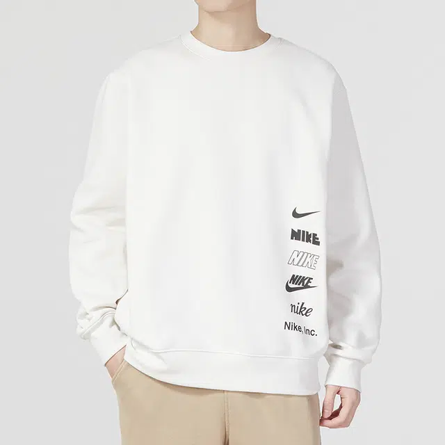 Nike As M Nk Club + Bb Crew Mlogo Logo