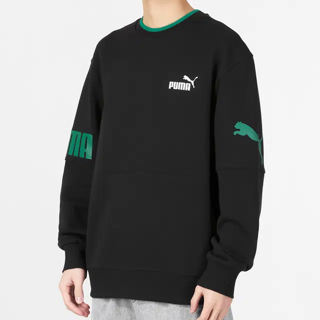 PUMA Power Colorblock Crew Tr Logo