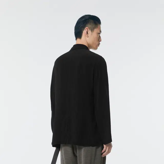 速写 花卉提花宽松休闲西装外套 男款
