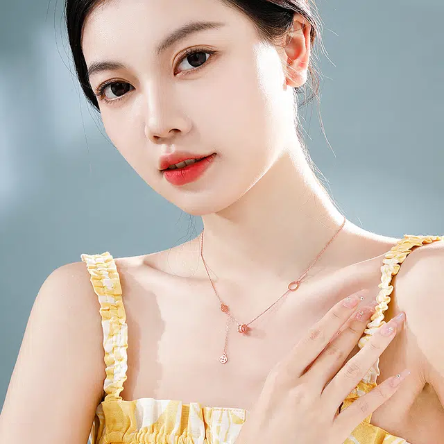 魔物 小众设计感转运珠吊坠 转运珠铜钱 项链 女款 礼物