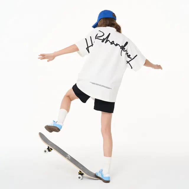 HARSH AND CRUEL Logo Handwritten Loose T-Shirt