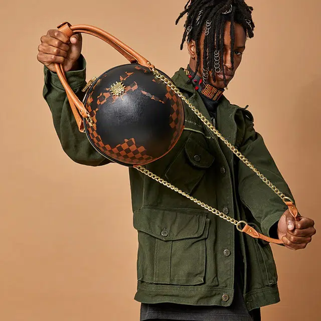 SPRAYGROUND Globe Shoulder Bag Brown