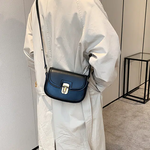 Jane Klain Saddle Bag White/Brown