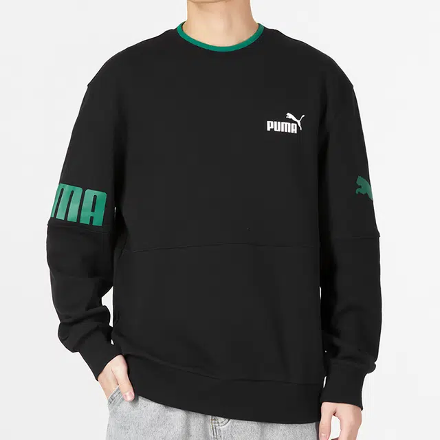 PUMA Power Colorblock Crew Tr Logo