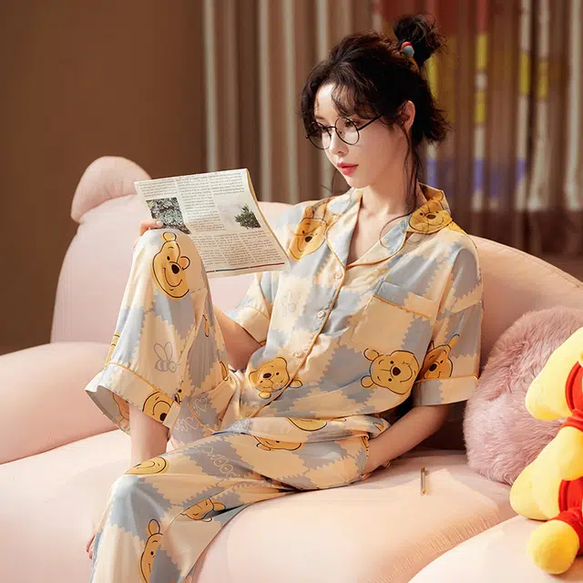 Gongdie x Disney Winnie the Pooh Summer Pajama Set