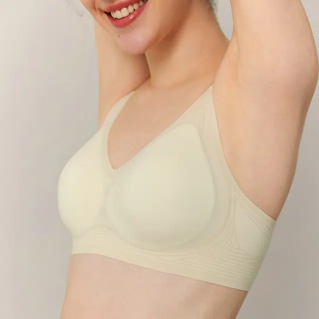弗利少女 纯色果冻胶软支撑无痕内衣小胸有型无钢圈文胸 女款