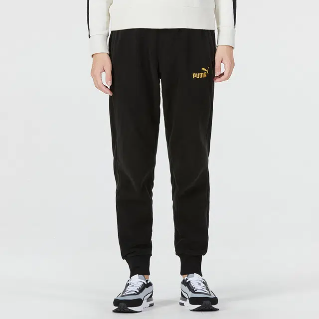 PUMA Ess+ Tape Golden Track Pants Logo