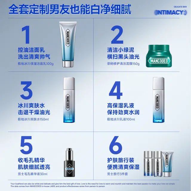 左颜右色 心电感应礼盒 护肤套装 保湿滋养滋润清爽清洁