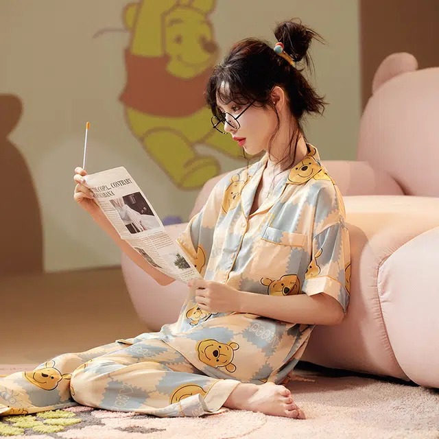 Gongdie x Disney Winnie the Pooh Summer Pajama Set