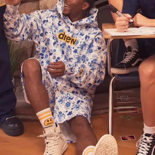 Drew House Secret Deconstructed Hoodie blue danude