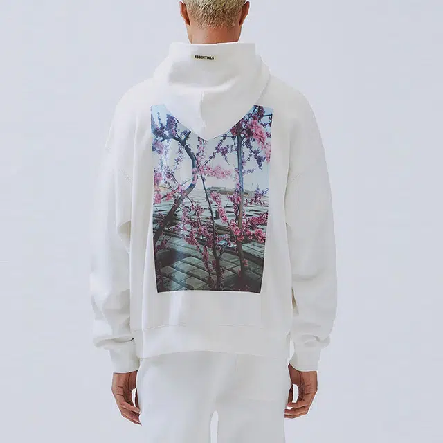 Fear of God Essentials FW19 Photo Series Pullover Hoodie White