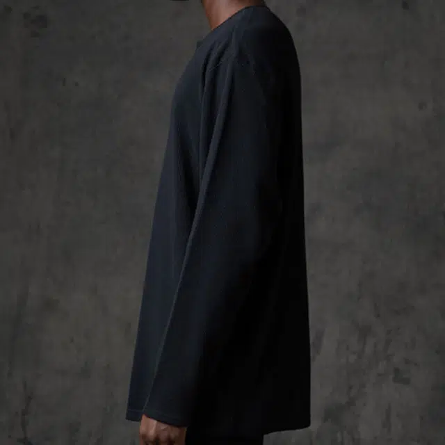 Fear of God Essentials Thermal Long Sleeve Black FW20 LogoT