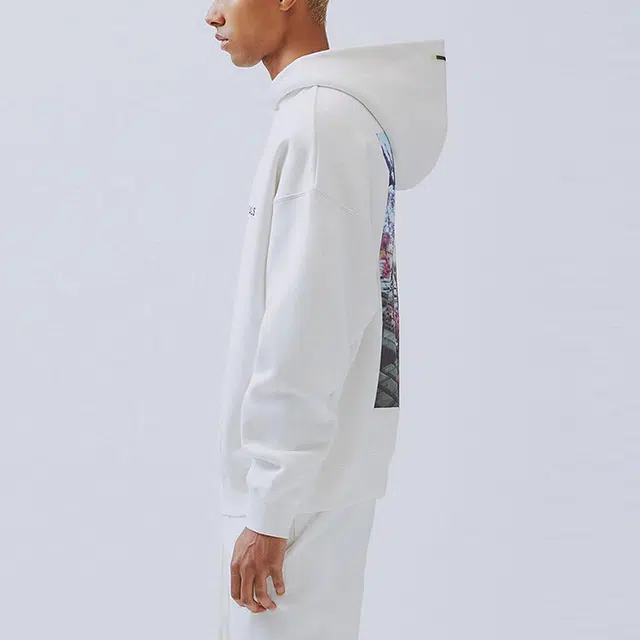 Fear of God Essentials FW19 Photo Series Pullover Hoodie White