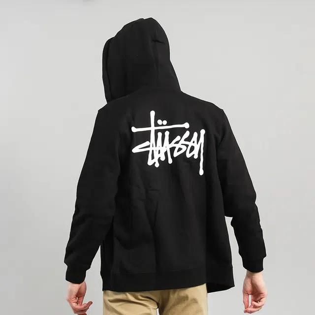 Stussy BASIC ZIP HOOD logo