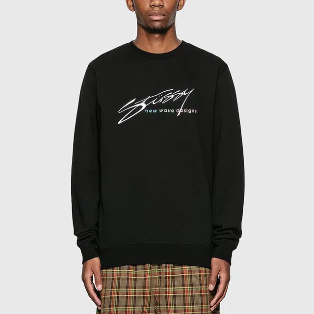 Stussy New Wave Designs Crew logo