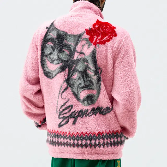 Supreme SS20 Week 2 Drama Mask Fleece Jacket