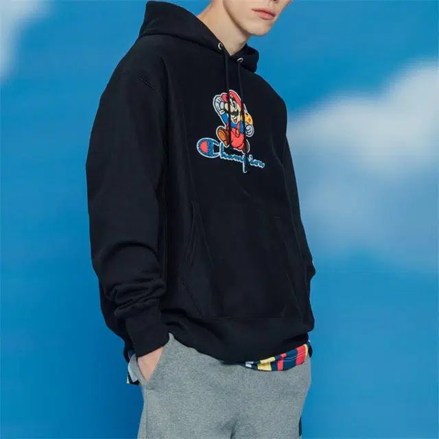 Champion x super mario bros logo