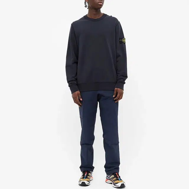 STONE ISLAND Garment Dyed Crew Sweat