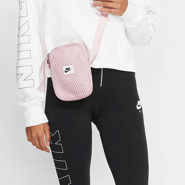 Nike Air Logo Shoulder Bag Purple Black