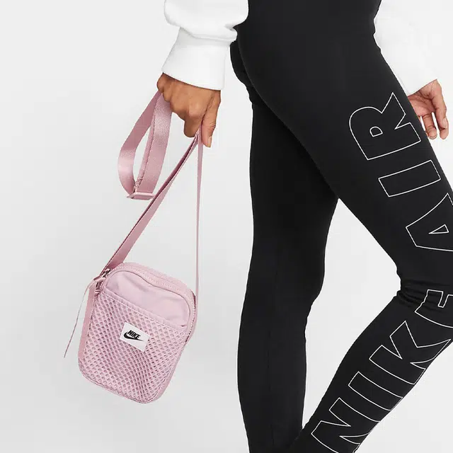 Nike Air Logo Shoulder Bag Purple Black