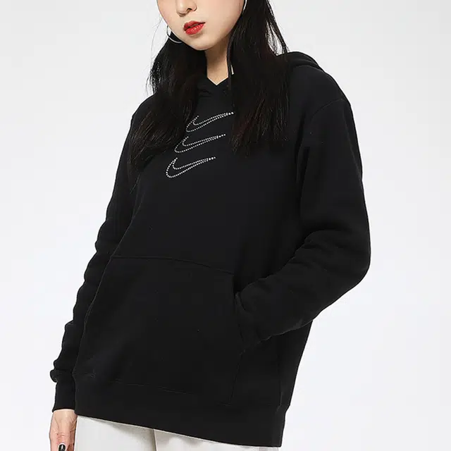 Nike Hoodie Fleece Pullover Black