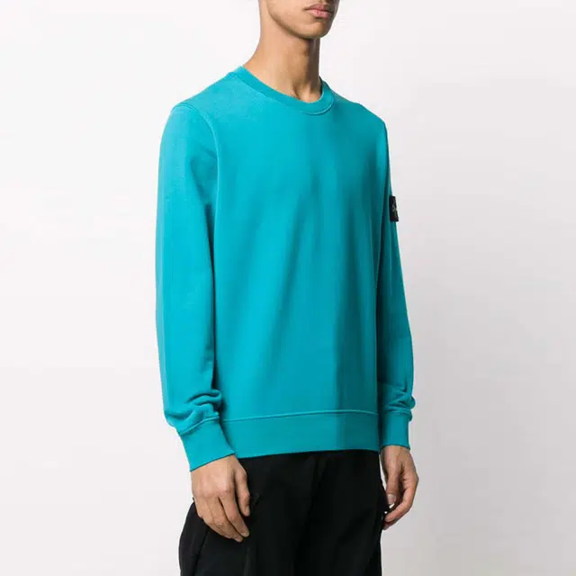 STONE ISLAND Garment Dyed Crew Sweat