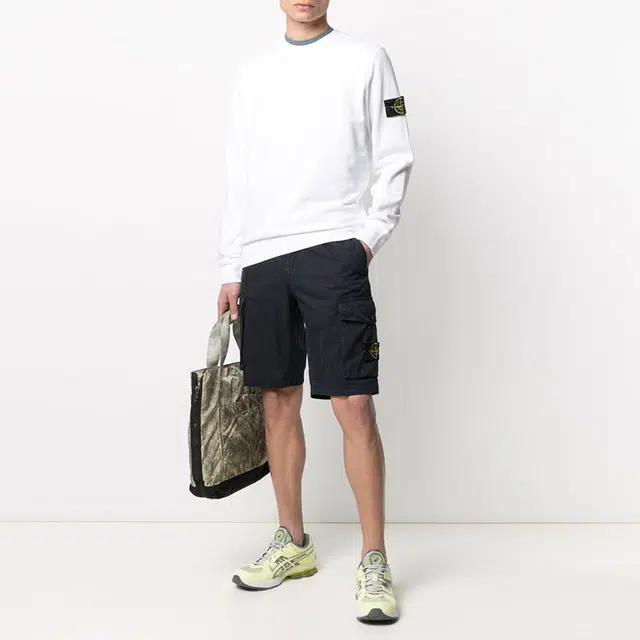 STONE ISLAND Garment Dyed Crew Sweat