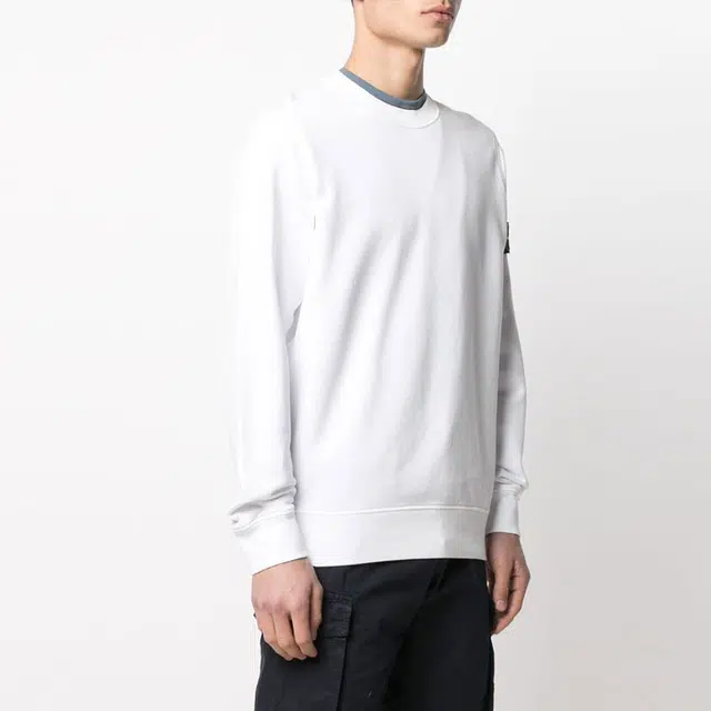 STONE ISLAND Garment Dyed Crew Sweat