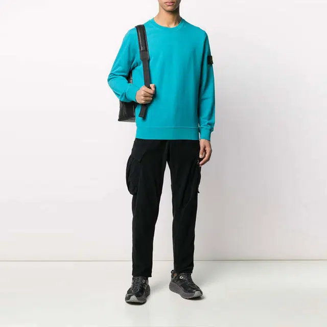 STONE ISLAND Garment Dyed Crew Sweat