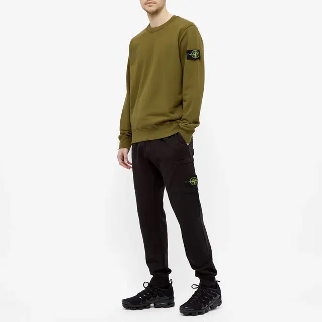 STONE ISLAND Garment Dyed Crew Sweat