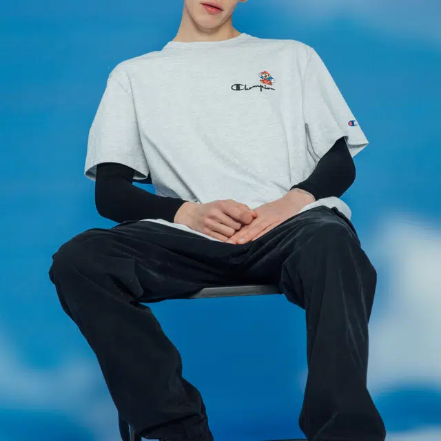 Champion x super mario bros logoT