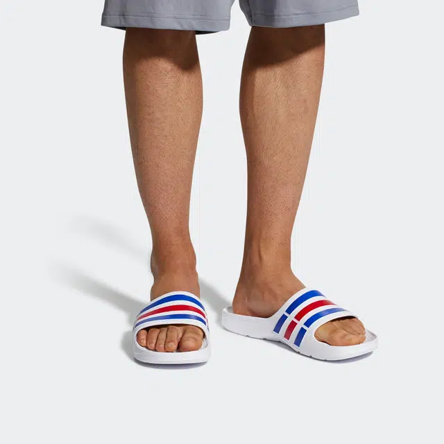 adidas Duramo Sl Slide White Blue Red