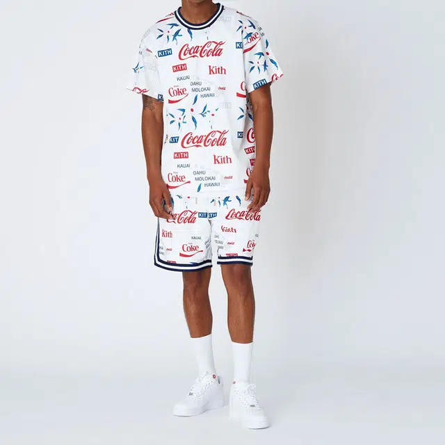 KITH x Coca-Cola x Mitchell Ness BP Hawaii Jersey T