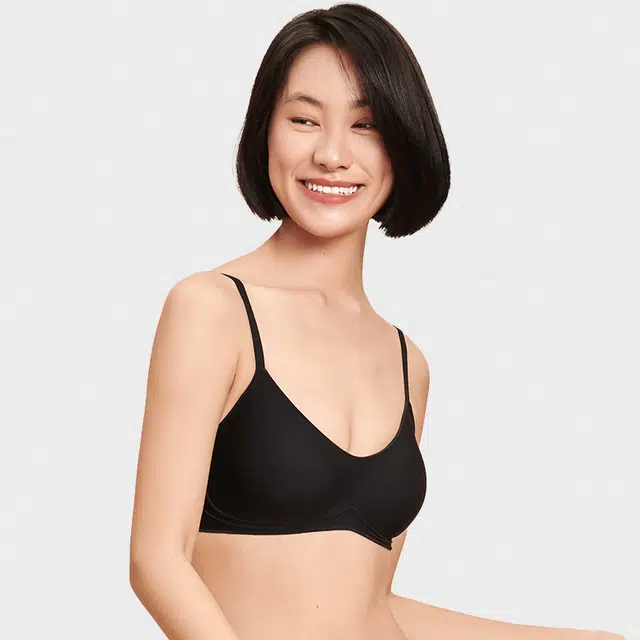 本质心创 小糯条交叉美背小胸聚拢透气杯垫外扩显大无钢圈文胸 女款