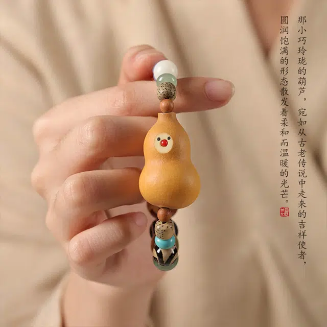 九隆古 福禄葫芦 国潮醒狮 招财纳福转运 多宝珠中式盘玩手持佛珠国潮绕指柔文玩手饰#好运 菩提子/菩提籽 手串 男女同款情侣款