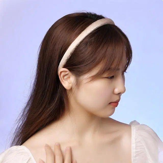 零界 缎面压印碎花纹质感发卡少女感甜美温柔小众设计感头饰 亚克力 发箍 男女同款情侣款