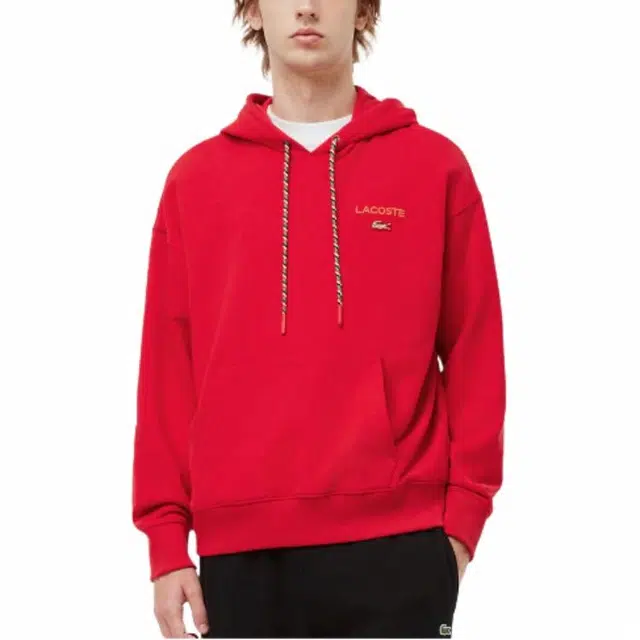 Lacoste SS25 Hoodie Red