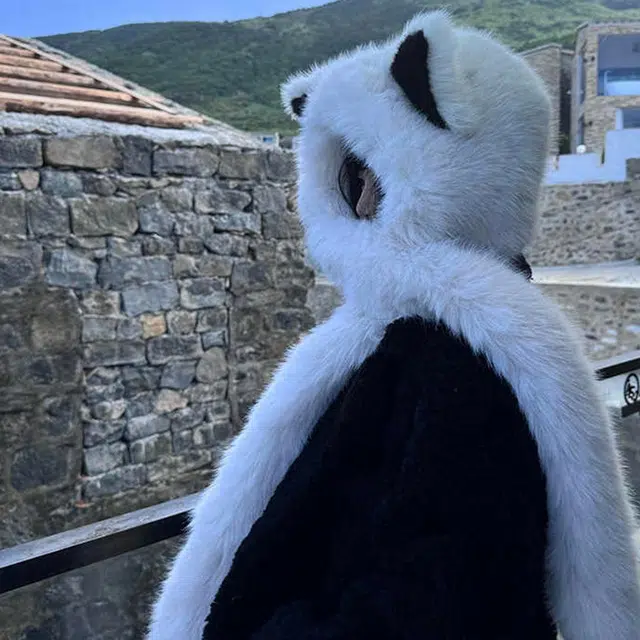 【温暖小狐】 雅鹿 萌趣可爱狐狸耳朵两件套一体 保暖加厚防寒秋冬必备降温学生百搭毛绒帽 聚酯纤维 斗篷帽 男女同款情侣款 礼盒装