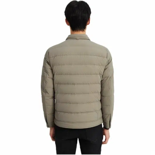 迪柯尼 翻领商务休闲羽绒服 男款 卡其色