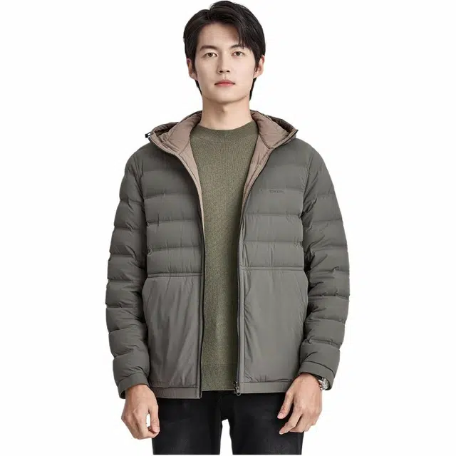迪柯尼 商务休闲纯色羽绒服 男款