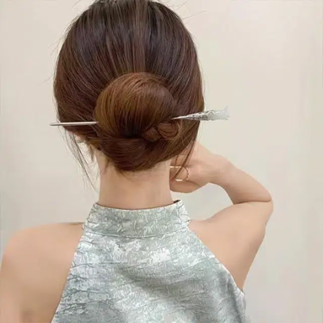 零界 玉兰花蜡烛质感古风新中式汉服旗袍挽发气质 合金 发簪 女款