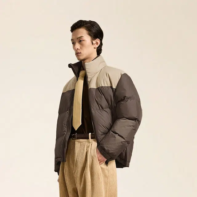 速写 立领宽松舒适羽绒服 男款