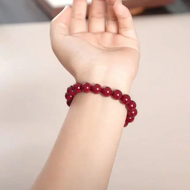 喜福礼 新中式国风国潮转运简约小众设计高级感 朱砂 手串 男女同款情侣款